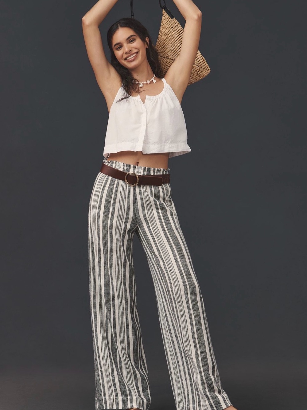 Sanctuary Relaxed Cotton Pull-On Pants Size XS